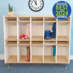 elevatED™ 10 Section Coat Locker | Modern Classroom Storage with Cubbies