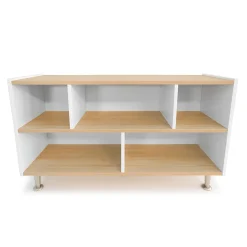 elevatED™ Storage Cabinet | 27" High Modern Preschool Storage Unit with Divided Shelves