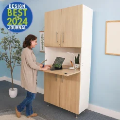 ElevatED™ Teacher Workstation Cabinet | Modern Classroom Desk & Storage Organizer