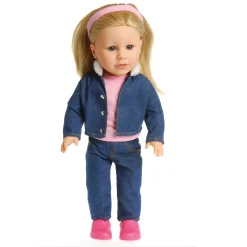 Emma 18-Inch Doll with Outfit & Accessories | Blonde Hair & Blue Eyes