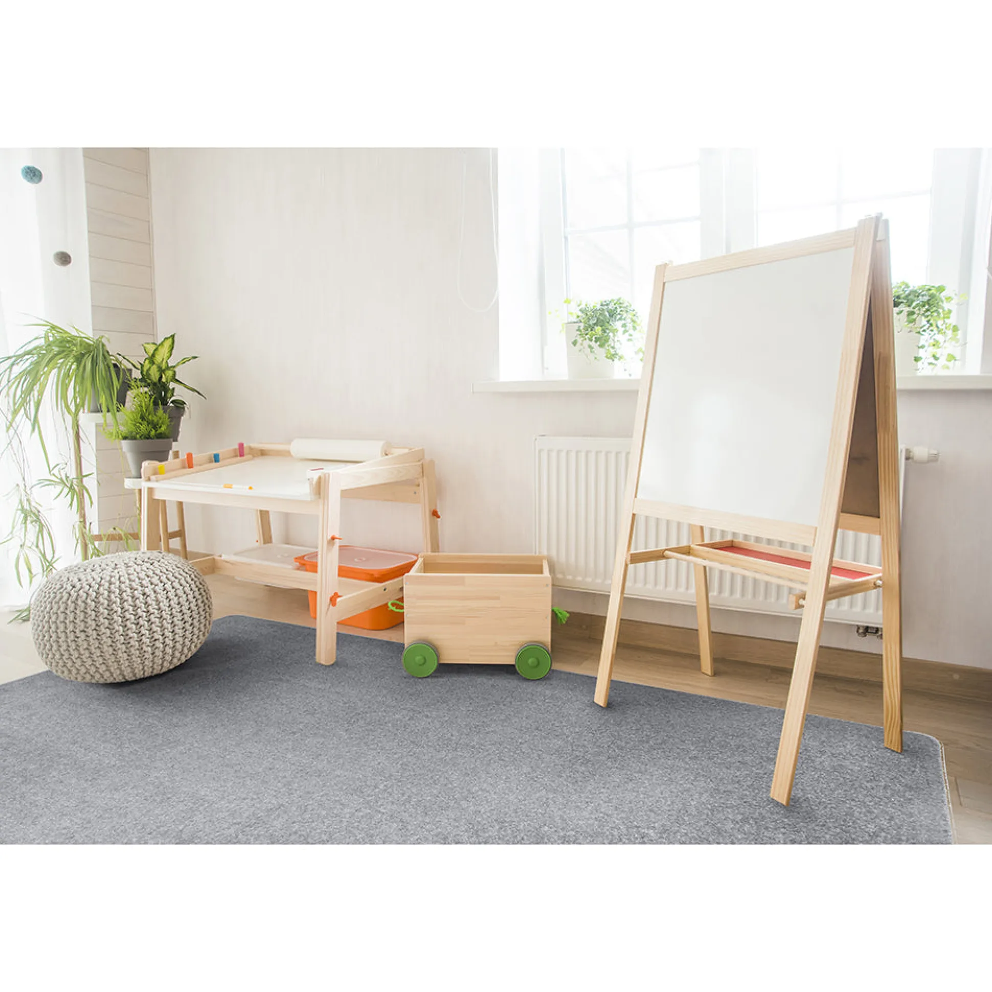 Endurance Rectangular Silver Area Rug
