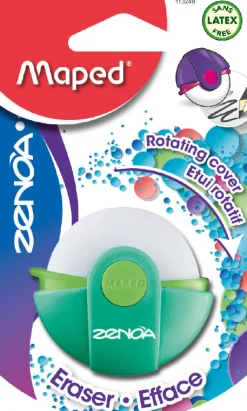 Eraser with Rotating Cover
