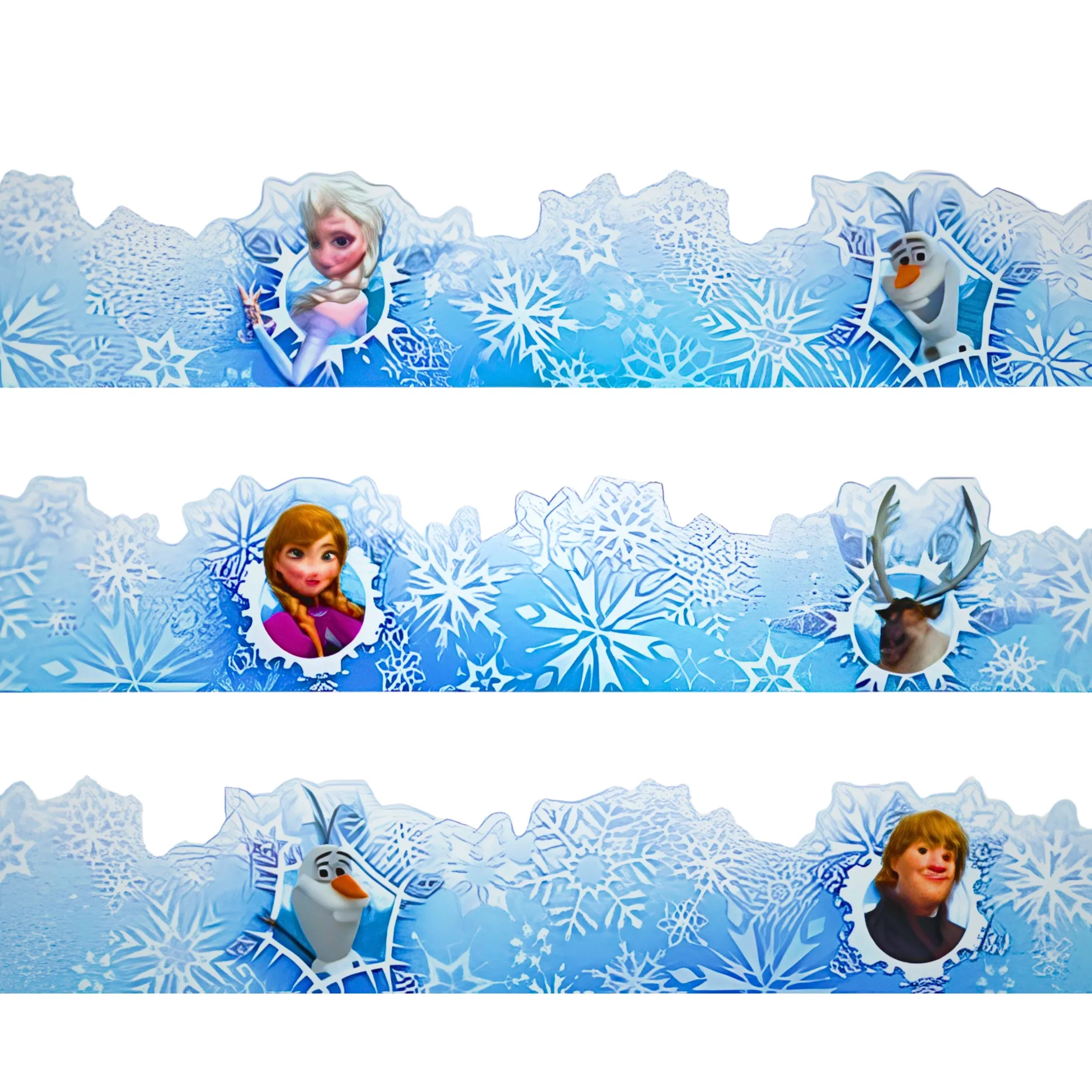 Eureka Disney Frozen Character Deco Trim Border 37 Total Ft.
