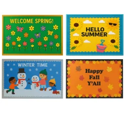 Fadeless Bulletin Board Paper Bundle | Set of 4 Vibrant, Fade-Resistant Rolls for Classroom & Crafts
