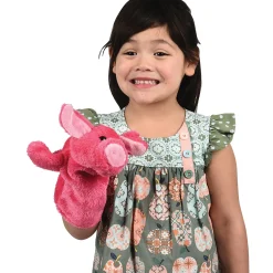 Farm Animal Plush Puppet - Pig