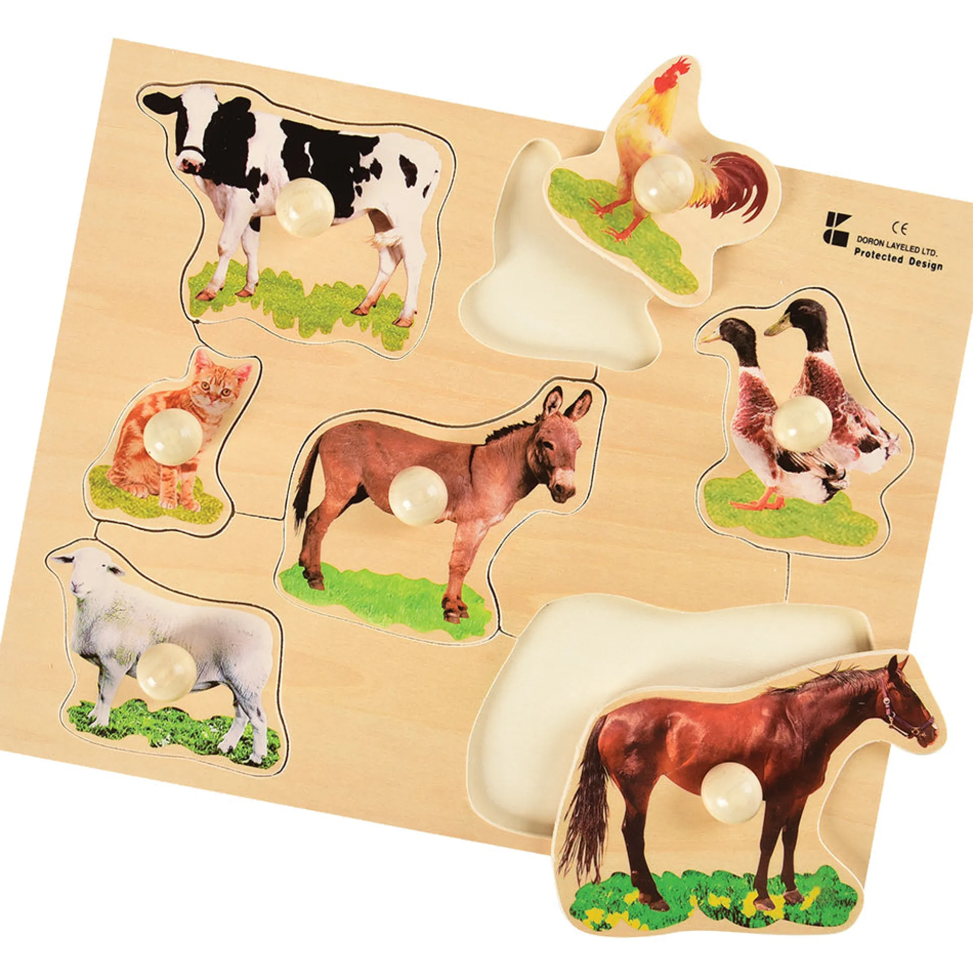Farm Animals Knob Puzzle