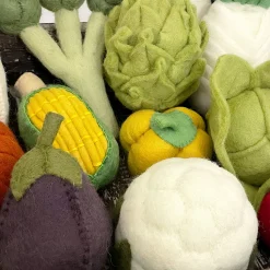 Farm-to-Table Wool Felt Veggie Crate