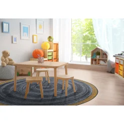 Feeling Natural Slate Circular Area Rug