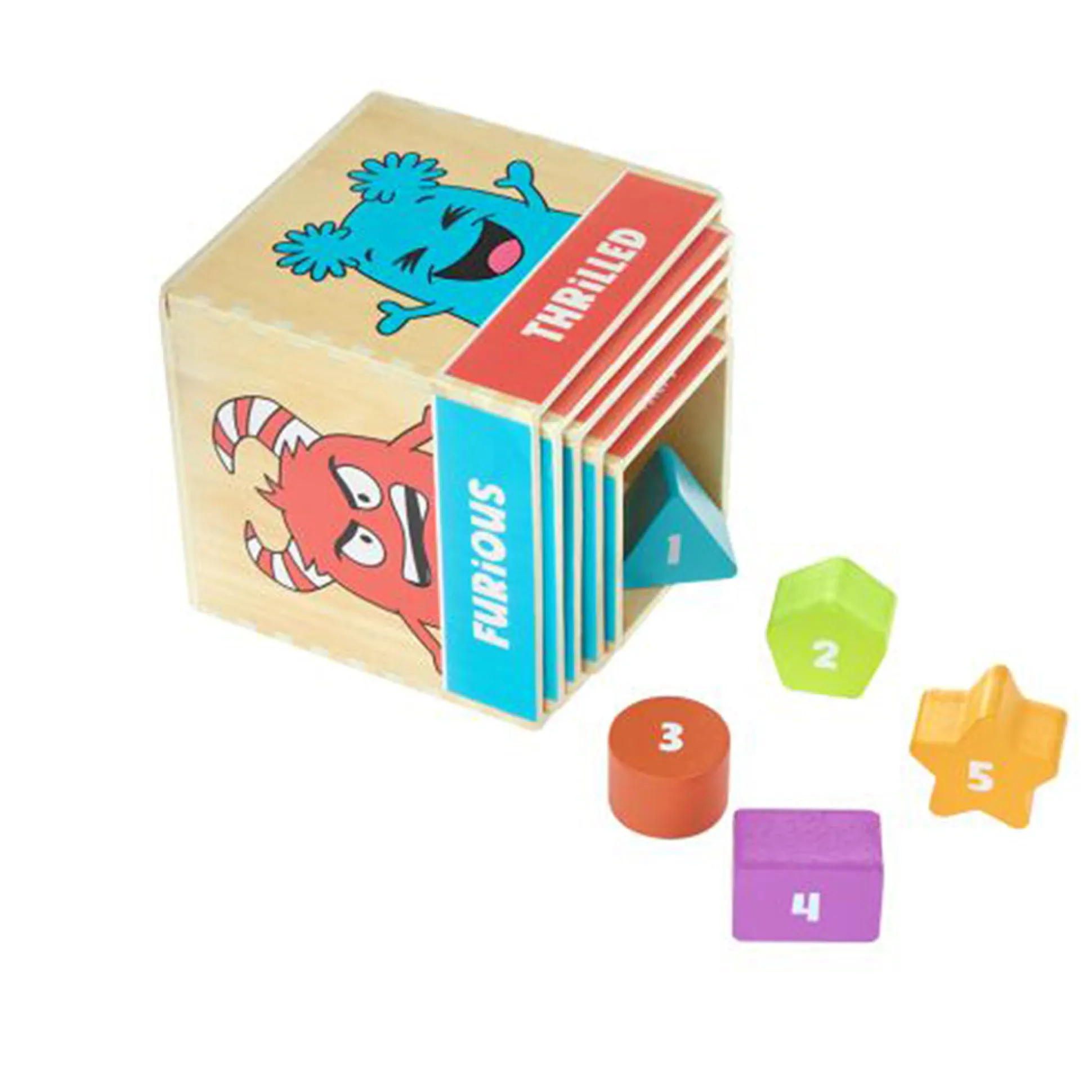Feelings Stack & Sort Blocks | Wooden Emotional Learning Tower