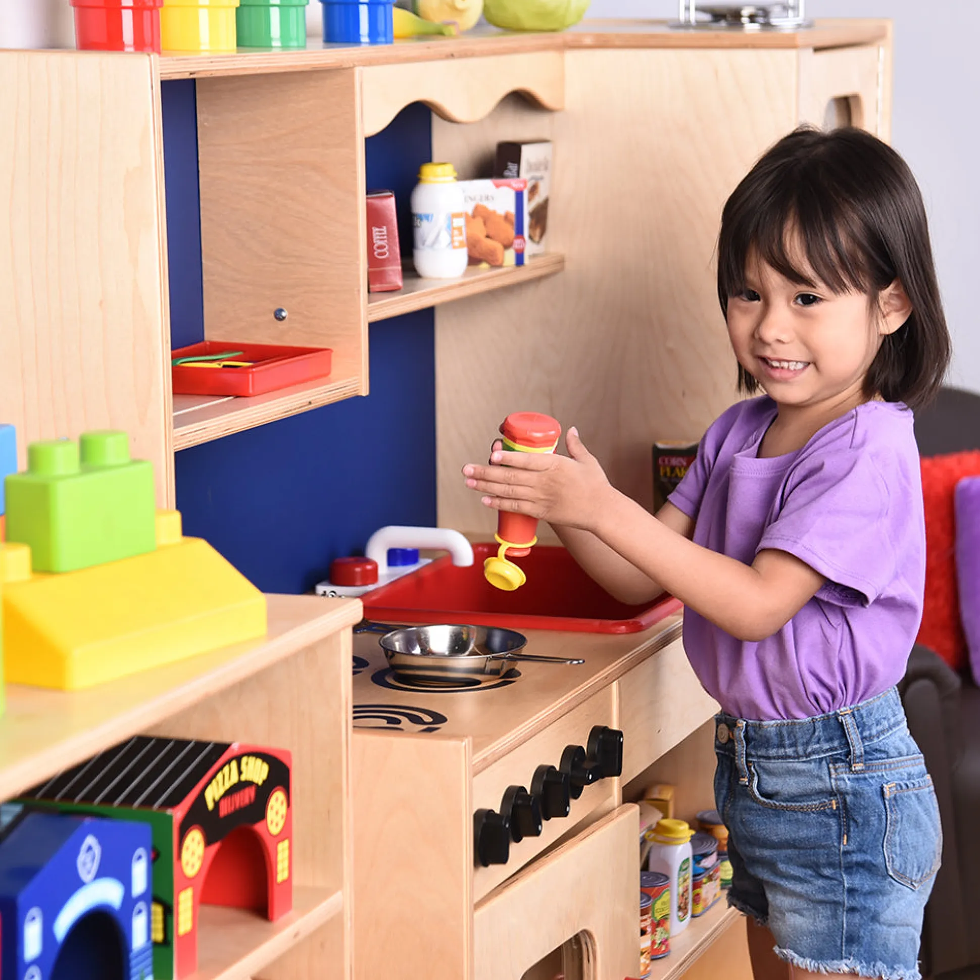 Five-In-One Toy Kitchen