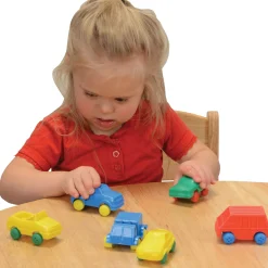 Flexible Vehicles Set of 6 — Soft Vinyl Cars & Trucks for Toddlers