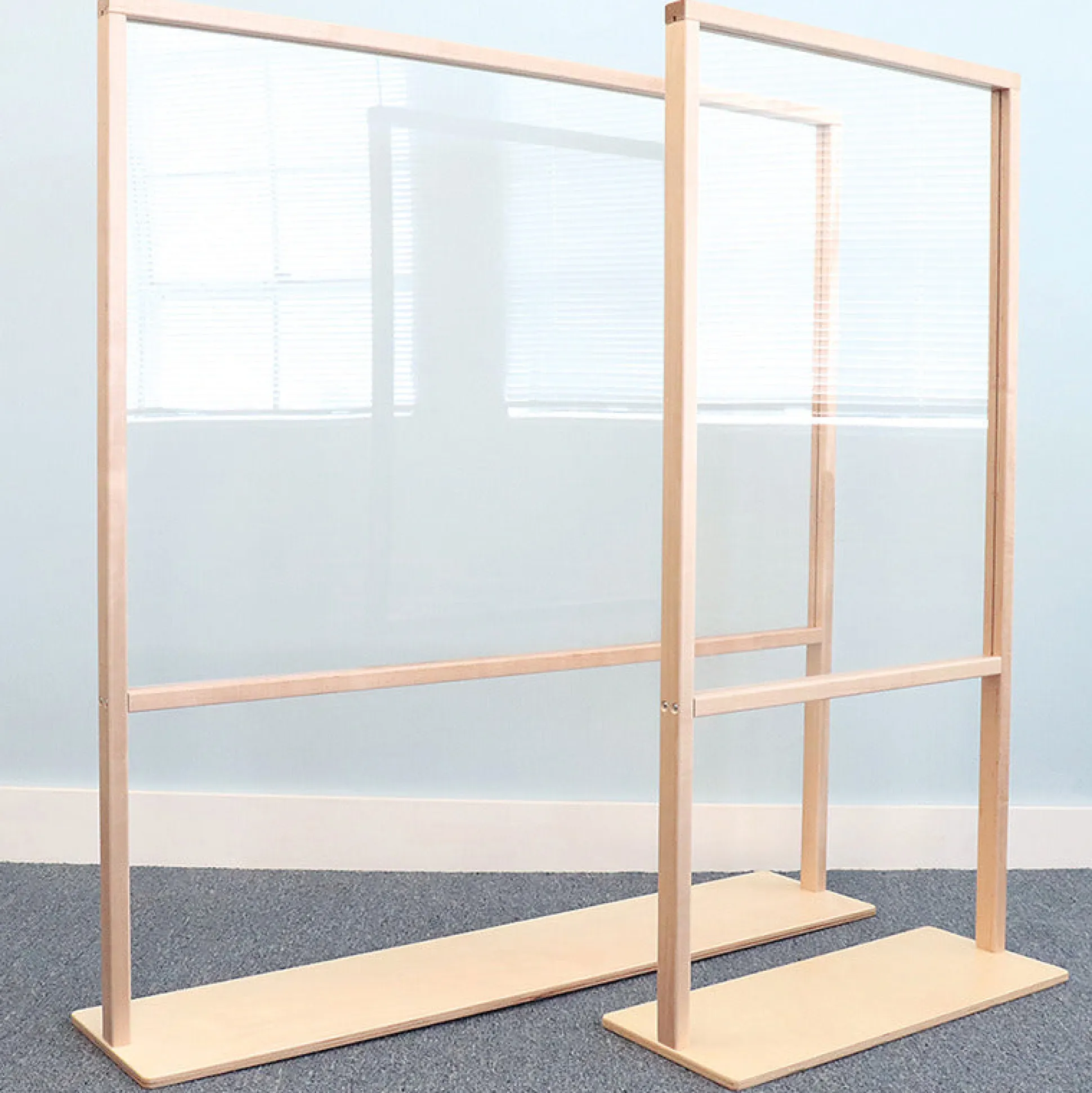 Floor Standing Acrylic Partition