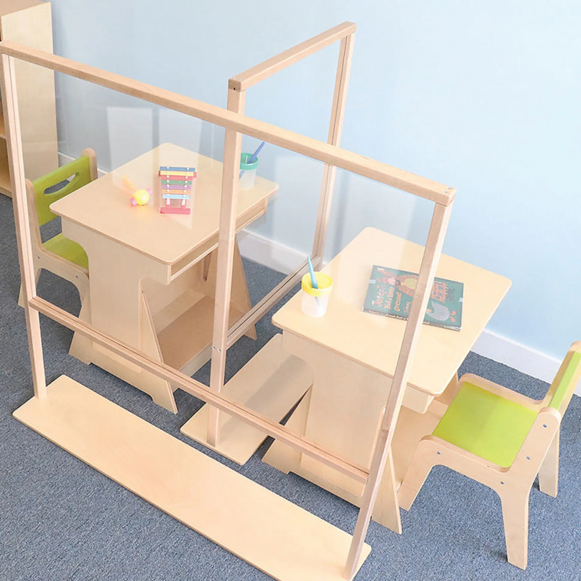 Floor Standing Acrylic Partition