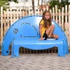 4-Foot Elephant Themed Playground Bench | Powder Coated Metal Outdoor Seating