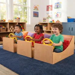 Get-In-'N-Go Imaginative Car Play Bundle | Set of 3 Wooden Driving Boxes