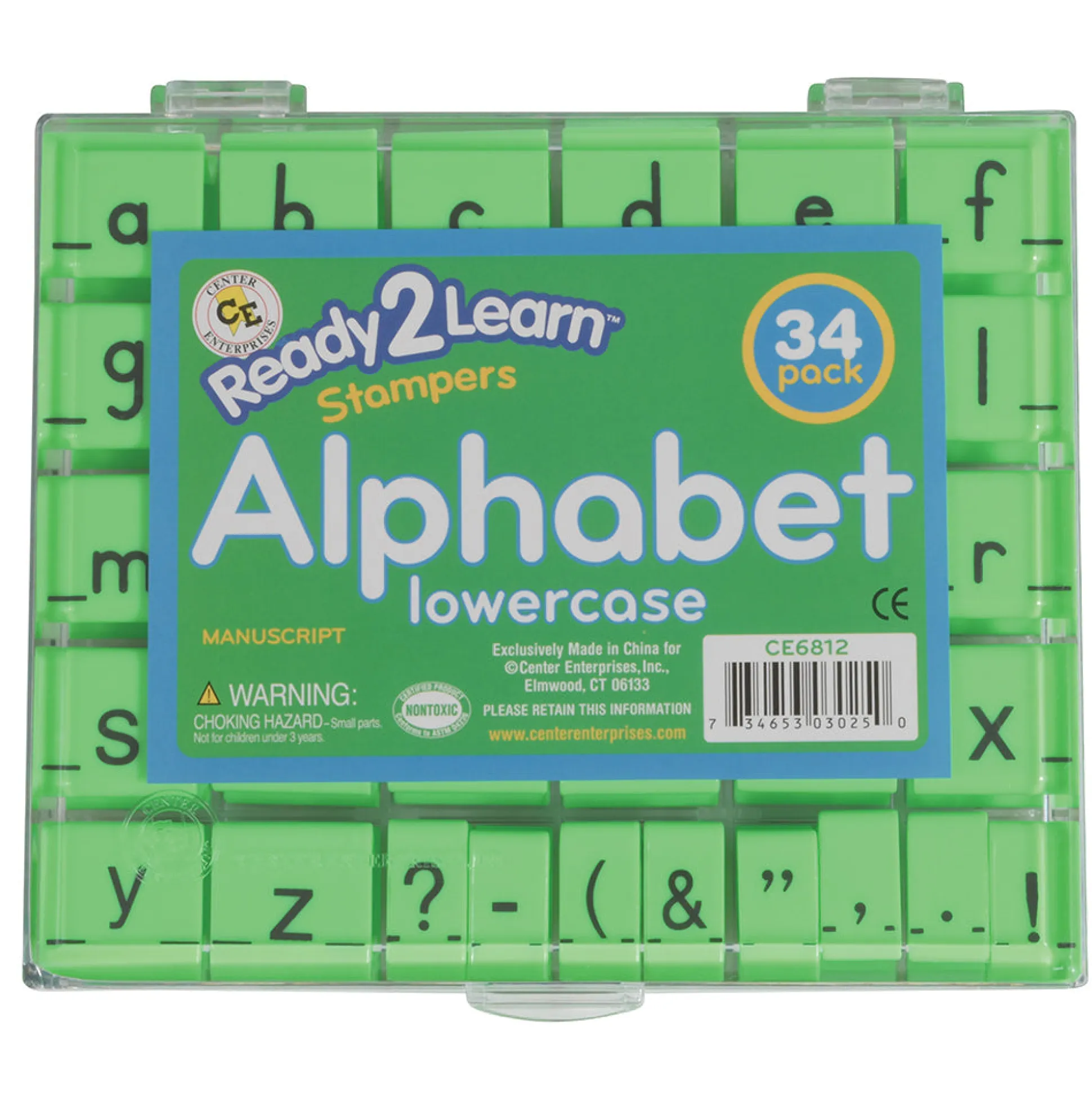 Giant Manuscript Alphabet Stampers - Lowercase- in Case