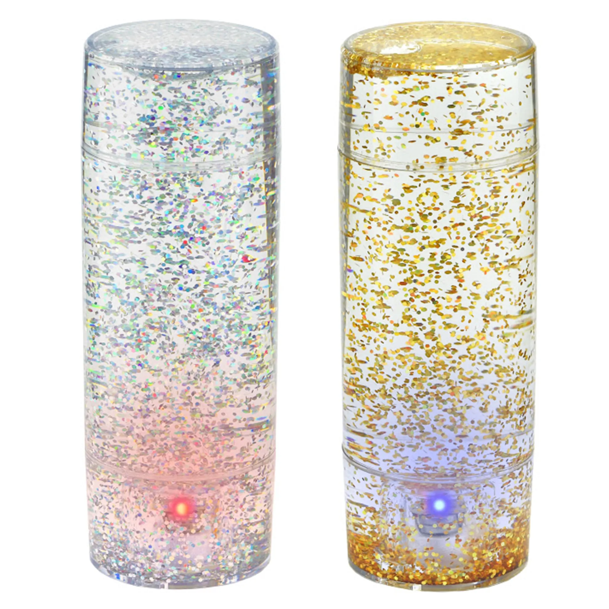 Glitter LED Calm Down Jars | 2-Pack Sensory Glitter Lights