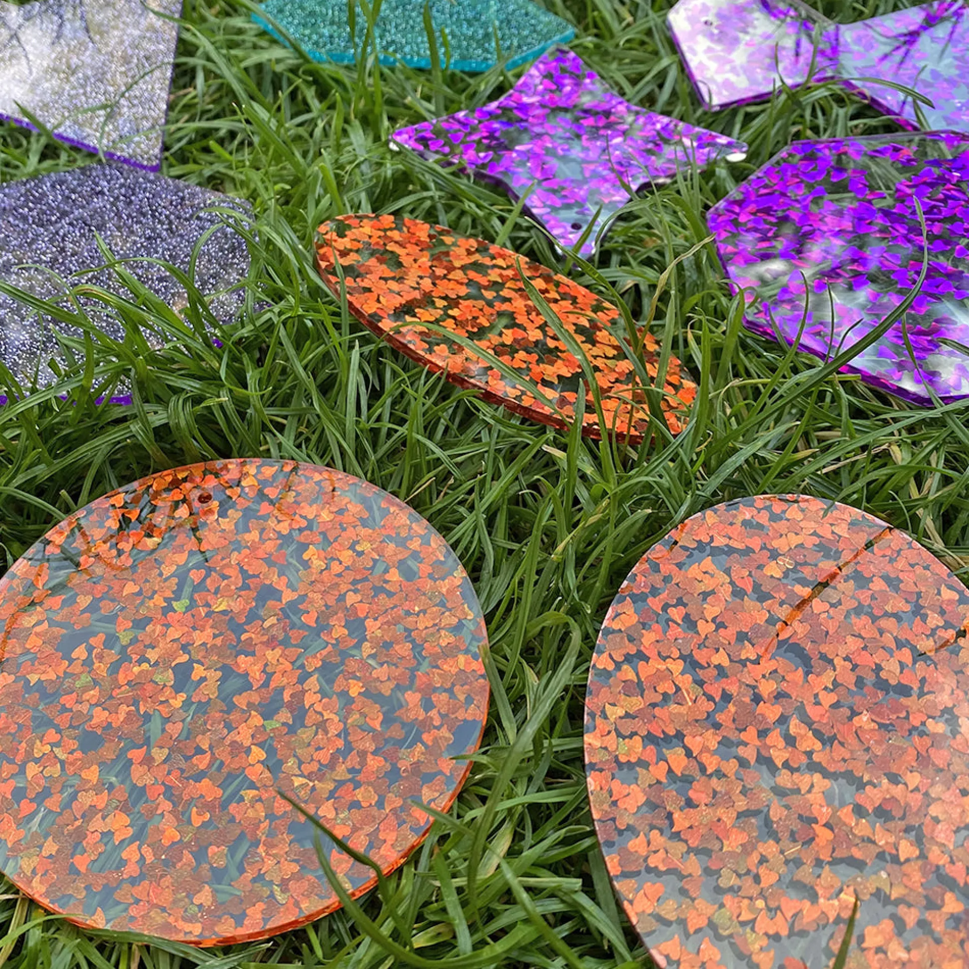 Glitter Panels 21-Piece Set | Acrylic Color and Shape Exploration for Sensory Play