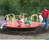 10' Green Merry Go Round | Outdoor Playground Equipment
