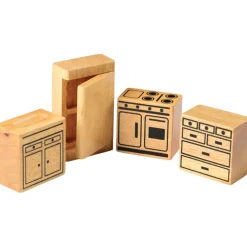 Hardwood Doll House Furniture - Kitchen