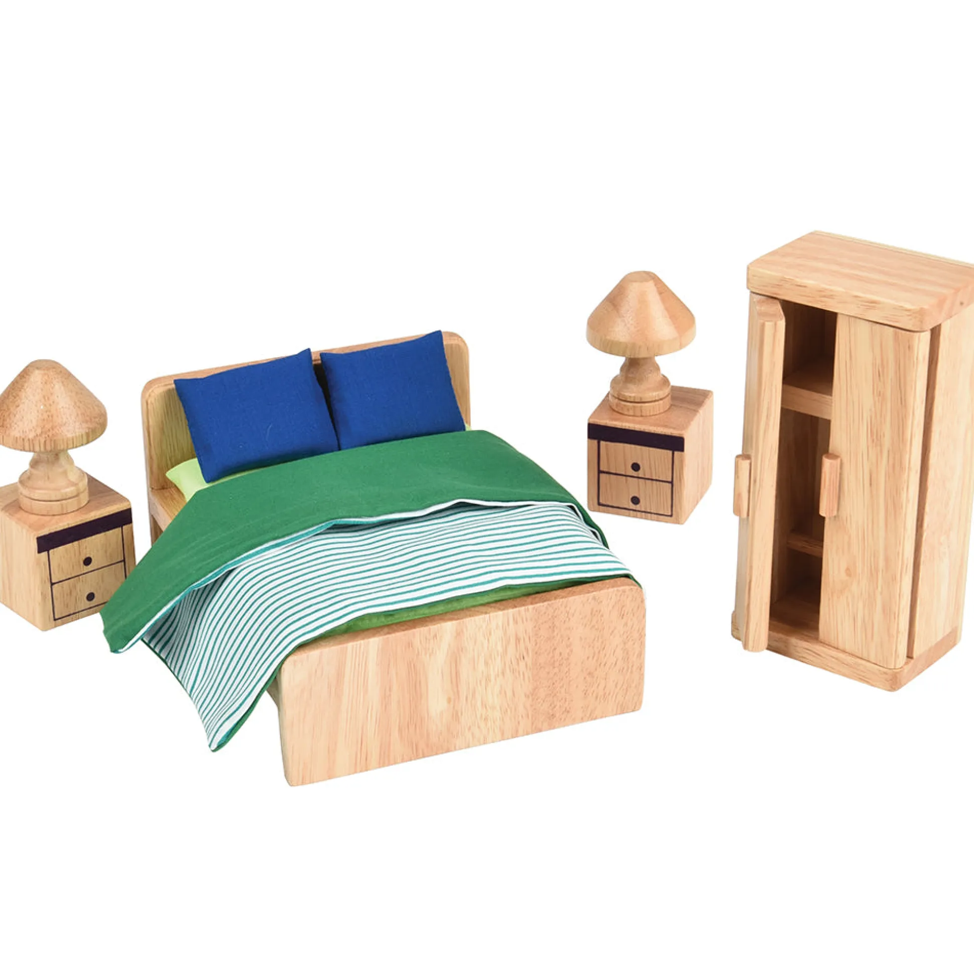 Hardwood Dollhouse Furniture Set | 26 Piece Set