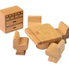 Hardwood Doll House Furniture - Dining Room
