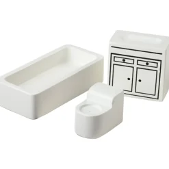 Hardwood Doll House Furniture - Bathroom