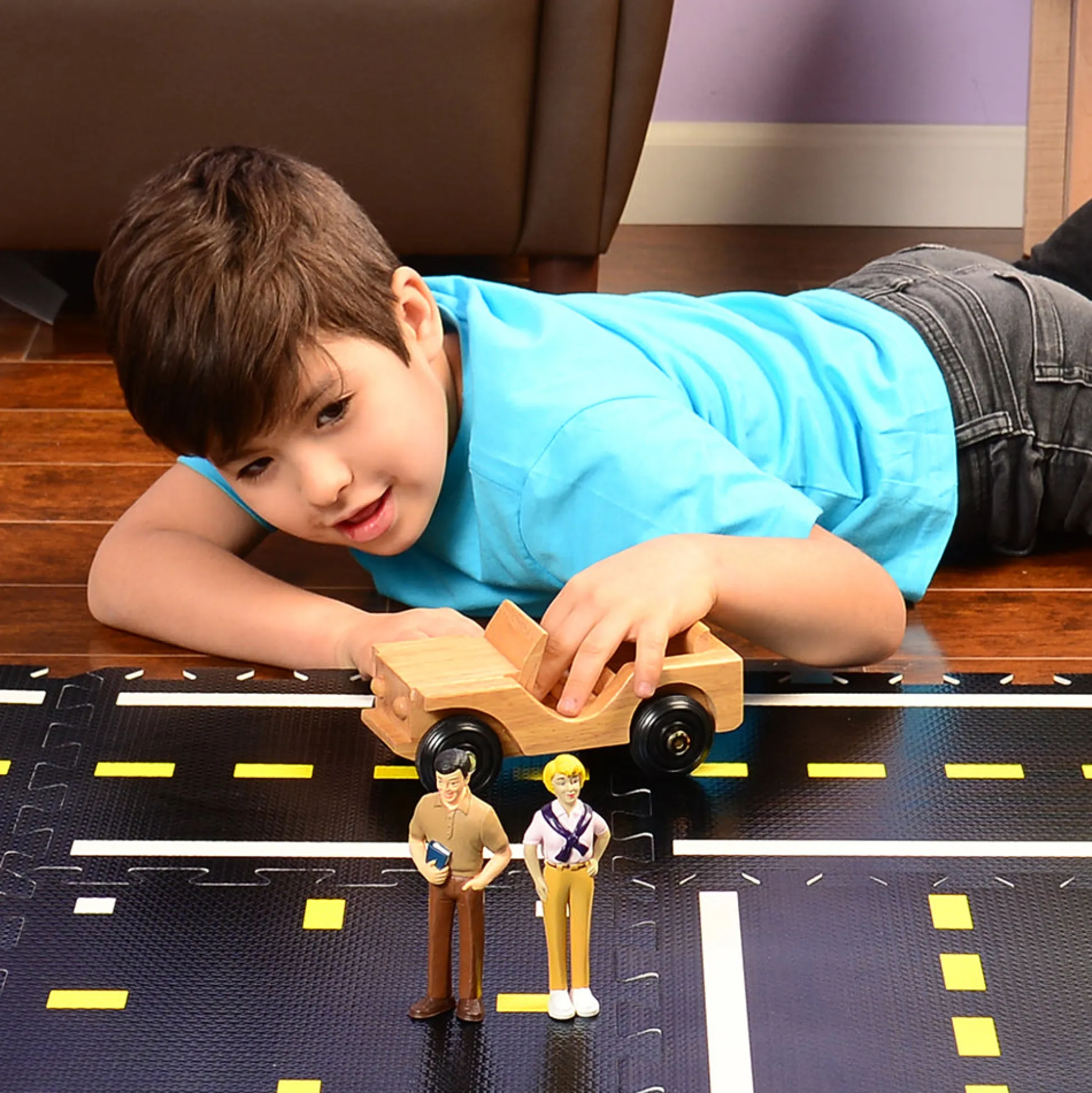 Hardwood Jeep Toy | Pretend Play Vehicle