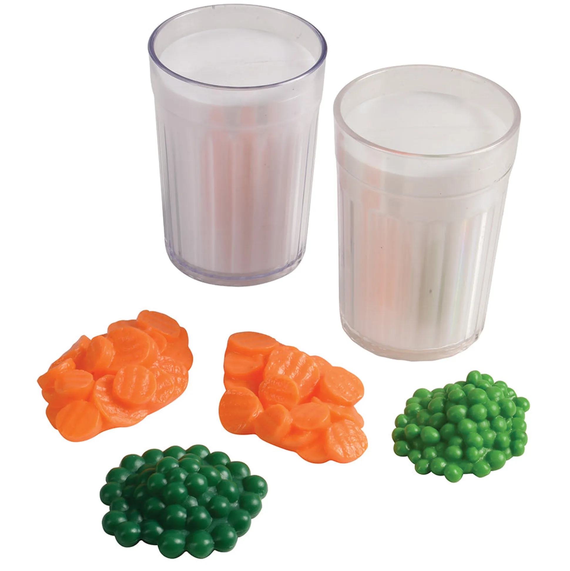 Healthy Meals for Two Dinner Playset | 16-Piece Realistic Food Set