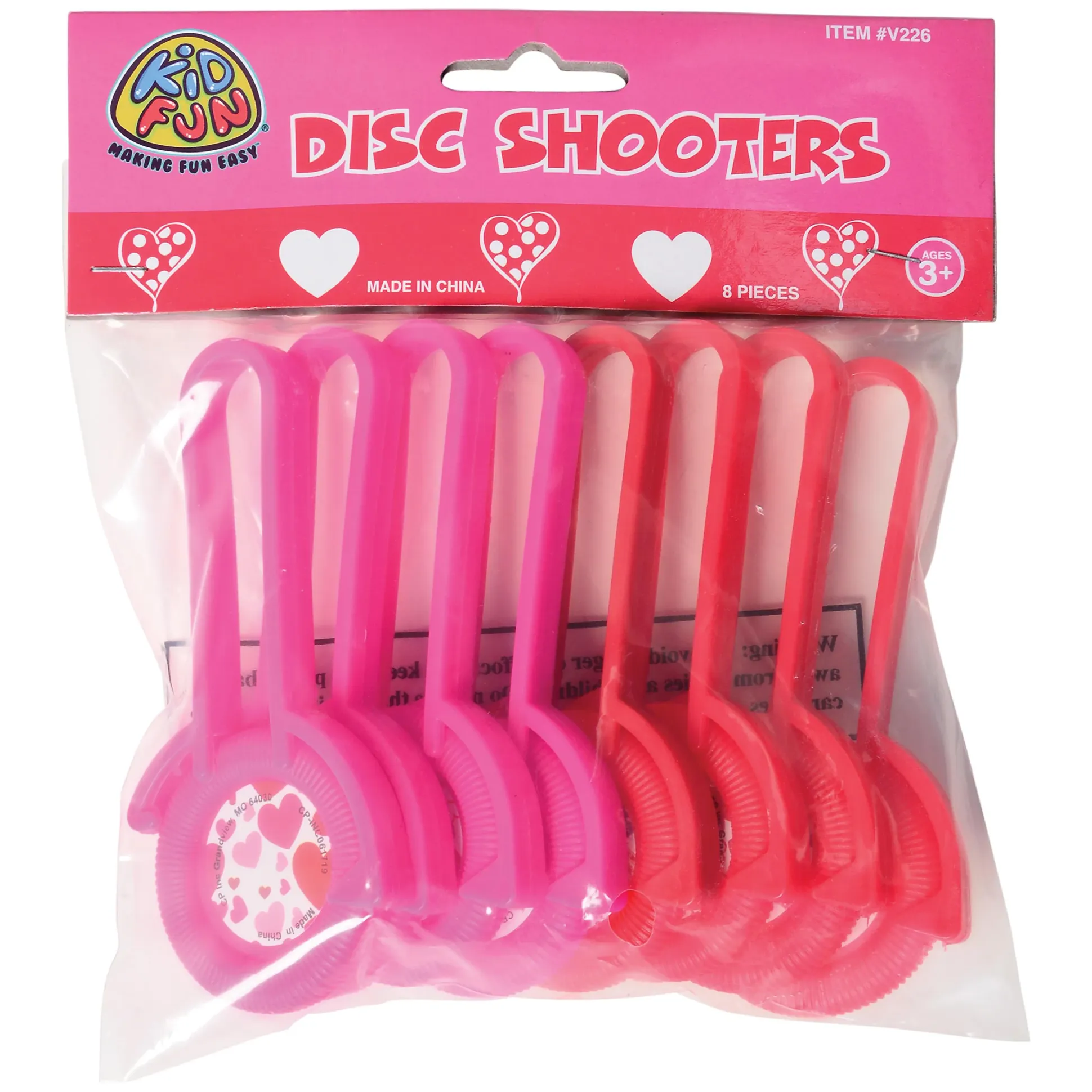 Heart Day Flying Discs – Set of 8