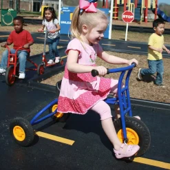 Heavy-Duty Steel Rookie Trike | Versatile Playground Tricycle with Extra-Long Contoured Seat