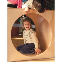 Hide Away Cube with Portholes | Eco-Friendly Classroom Play Space