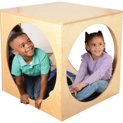 Hide Away Cube with Portholes | Eco-Friendly Classroom Play Space