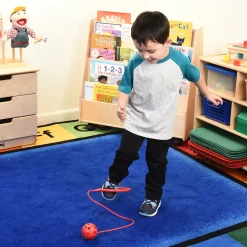 Hop & Skip Ankle Hoops Activity 6-Piece Set | Gross Motor Skipping Toy with Ball