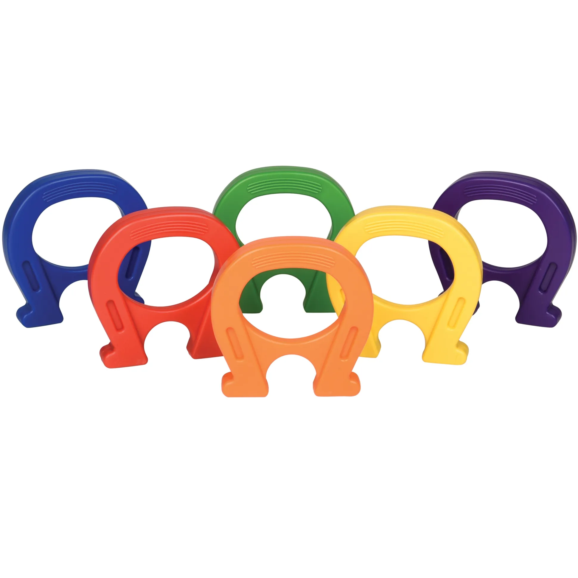 Horseshoe Magnets | Set of 6 Child-Sized Rainbow Magnets