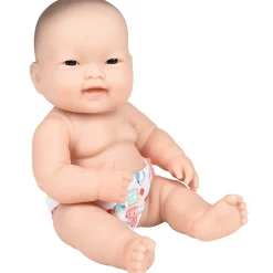 Huggable 14" Asian Baby Doll | Soft Vinyl with Detailed Features