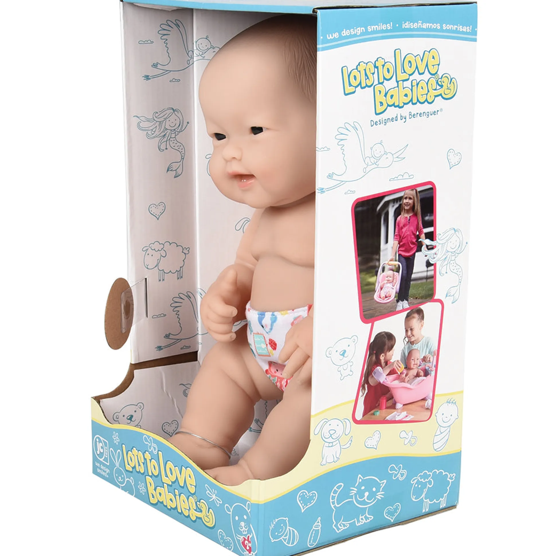 Huggable 14" Asian Baby Doll | Soft Vinyl with Detailed Features