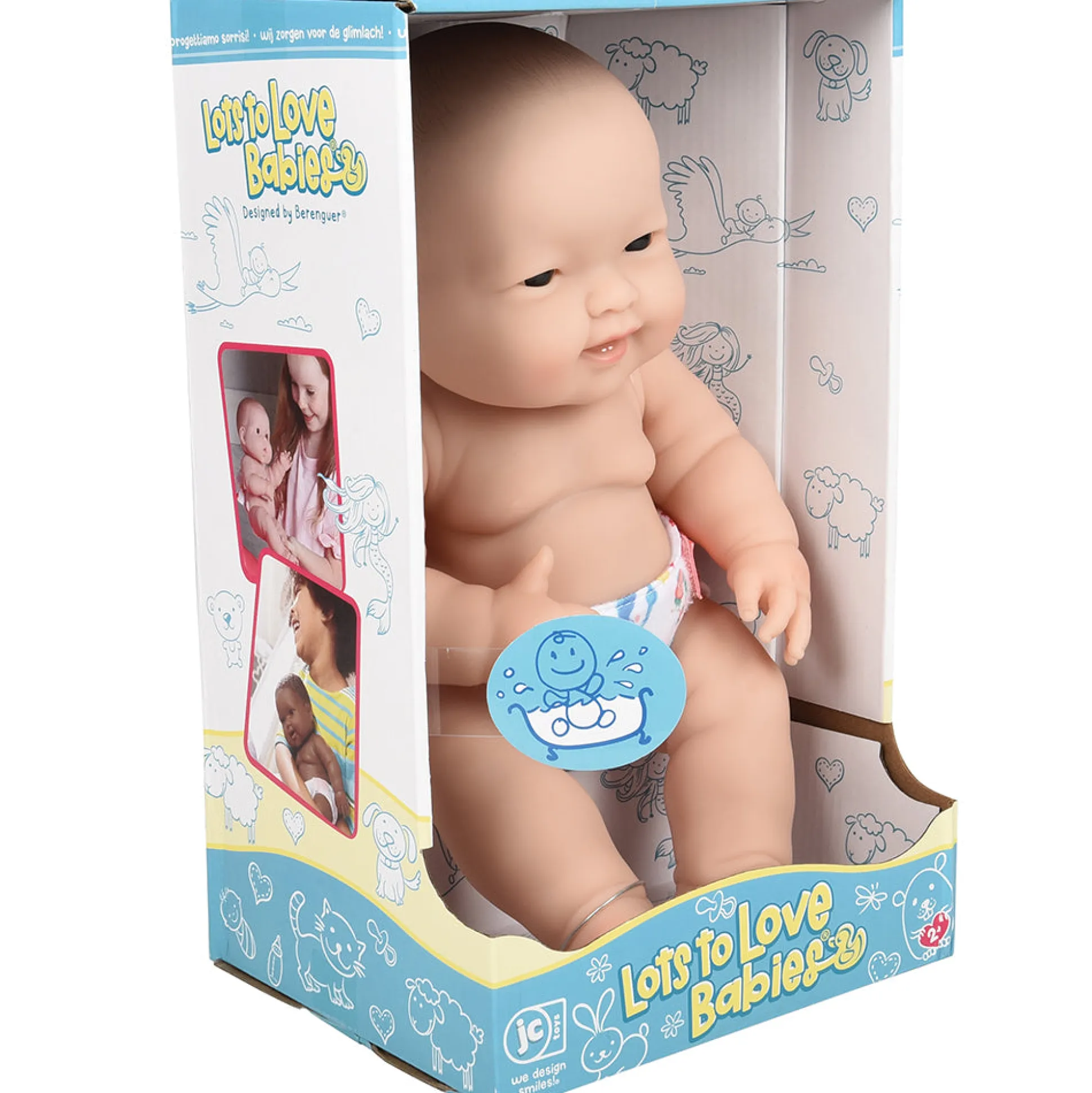 Huggable 14" Asian Baby Doll | Soft Vinyl with Detailed Features