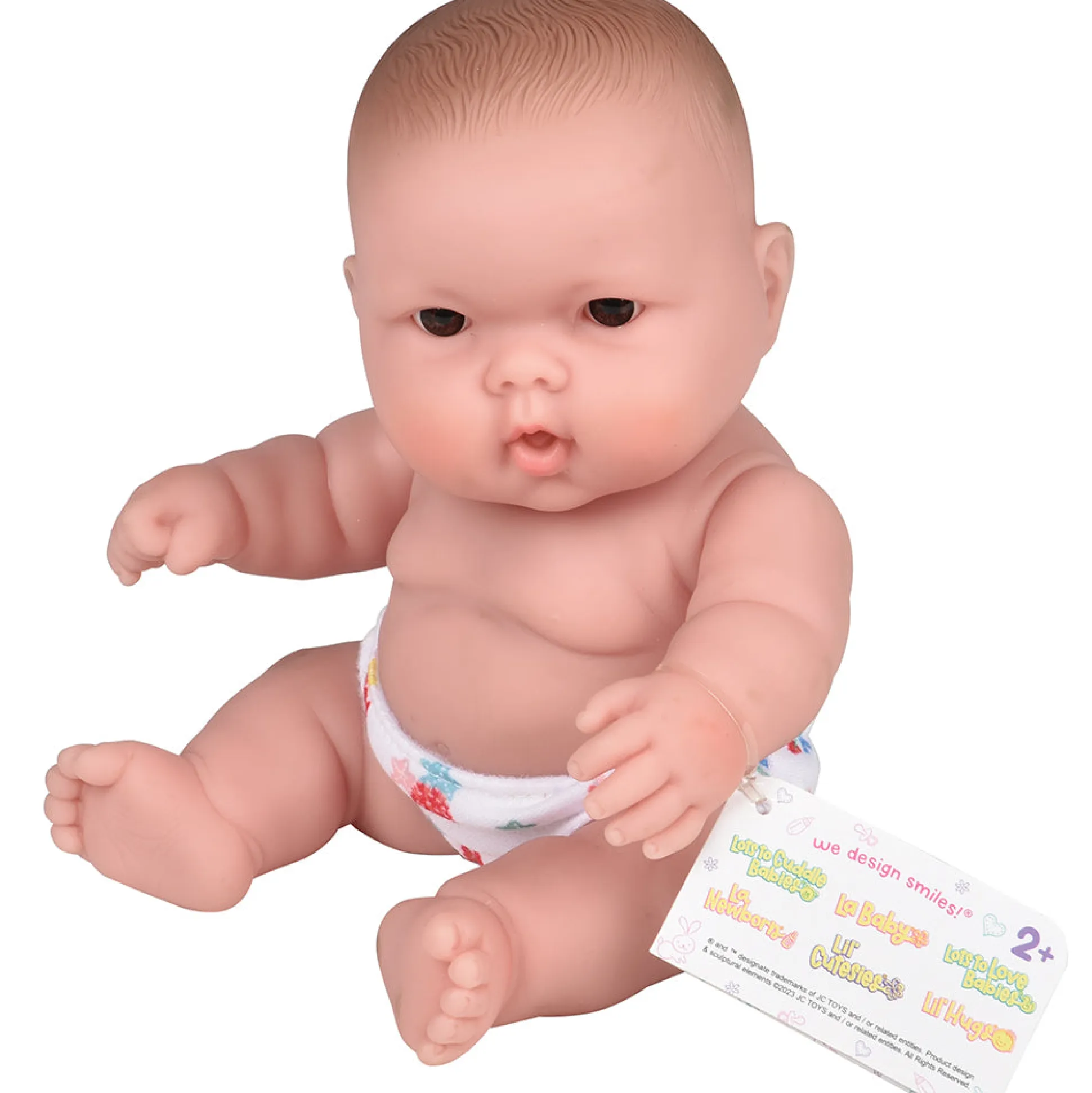 Huggable 10" Caucasian Baby Doll | Soft Vinyl with Detailed Features