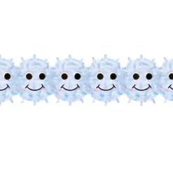 Hygloss Products Happy Snowflakes Die-Cut Classroom Bulletin Board Border Trim