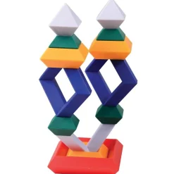 ImagAbility WEDGiTS™ Imagination 15-Piece Geometric Building Block Set - Wedgits