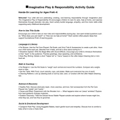 Imaginative Play & Responsibility Bundle
