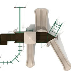 Imperial Springs Adventure Playground Set | Multi-Slide, Overhead Climbers for Ages 5–12