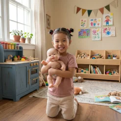 10 Inch Huggable Multicultural Baby Dolls | Set of 4 Soft Vinyl Realistic Baby Dolls
