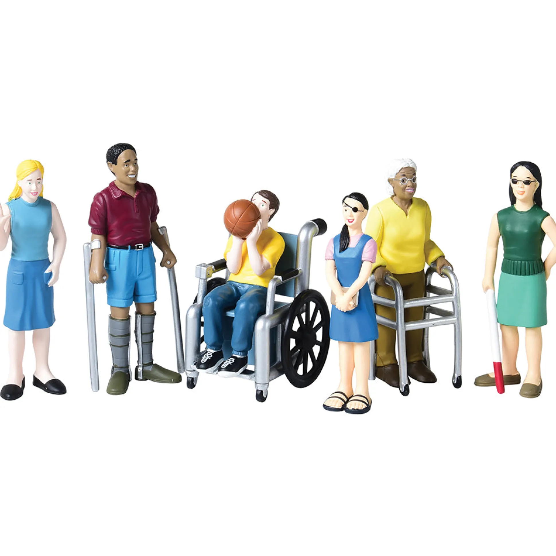 Inclusive Friends with Diverse Abilities | Set of 6 Vinyl Figure Set