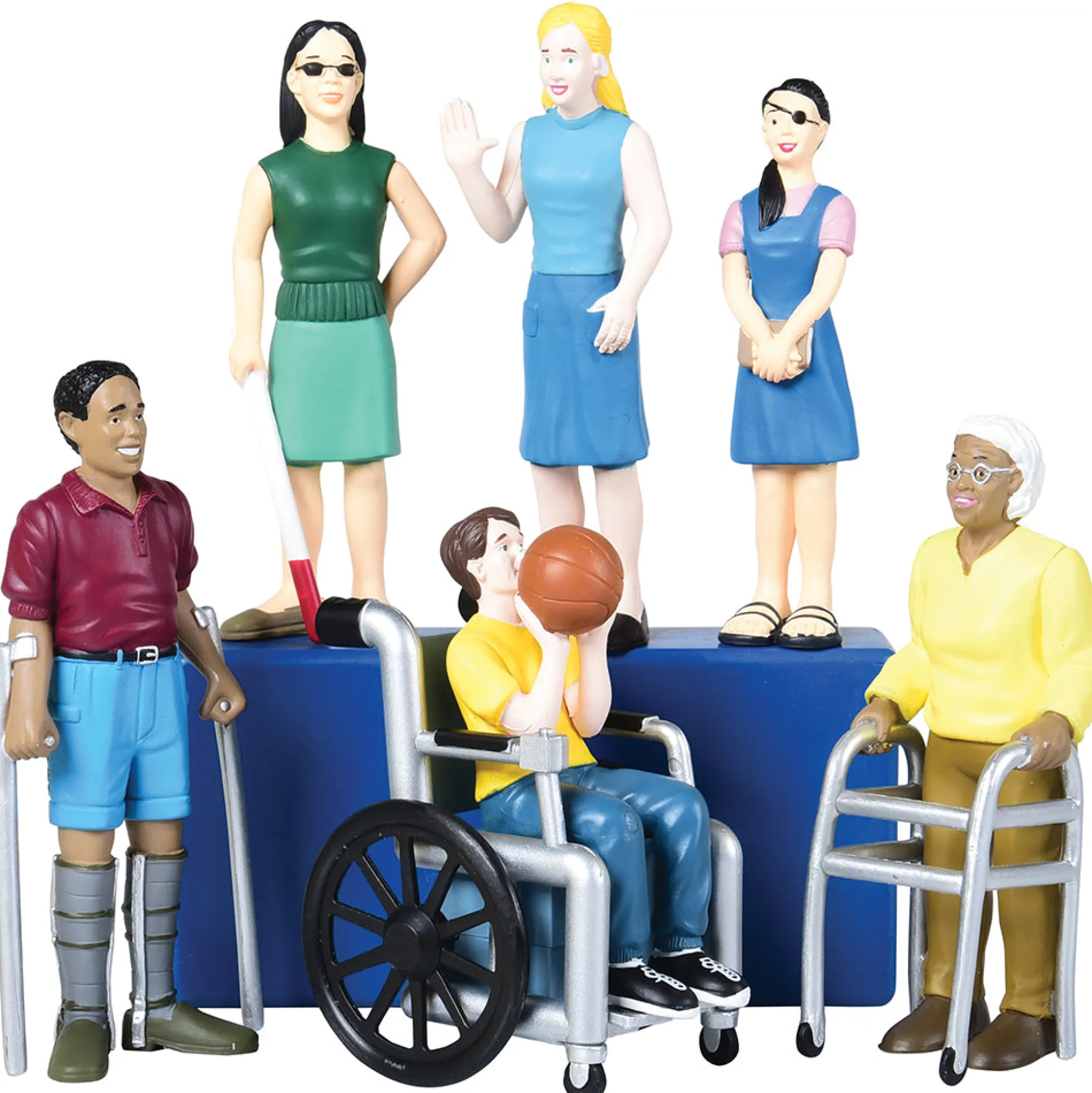 Inclusive Friends with Diverse Abilities | Set of 6 Vinyl Figure Set