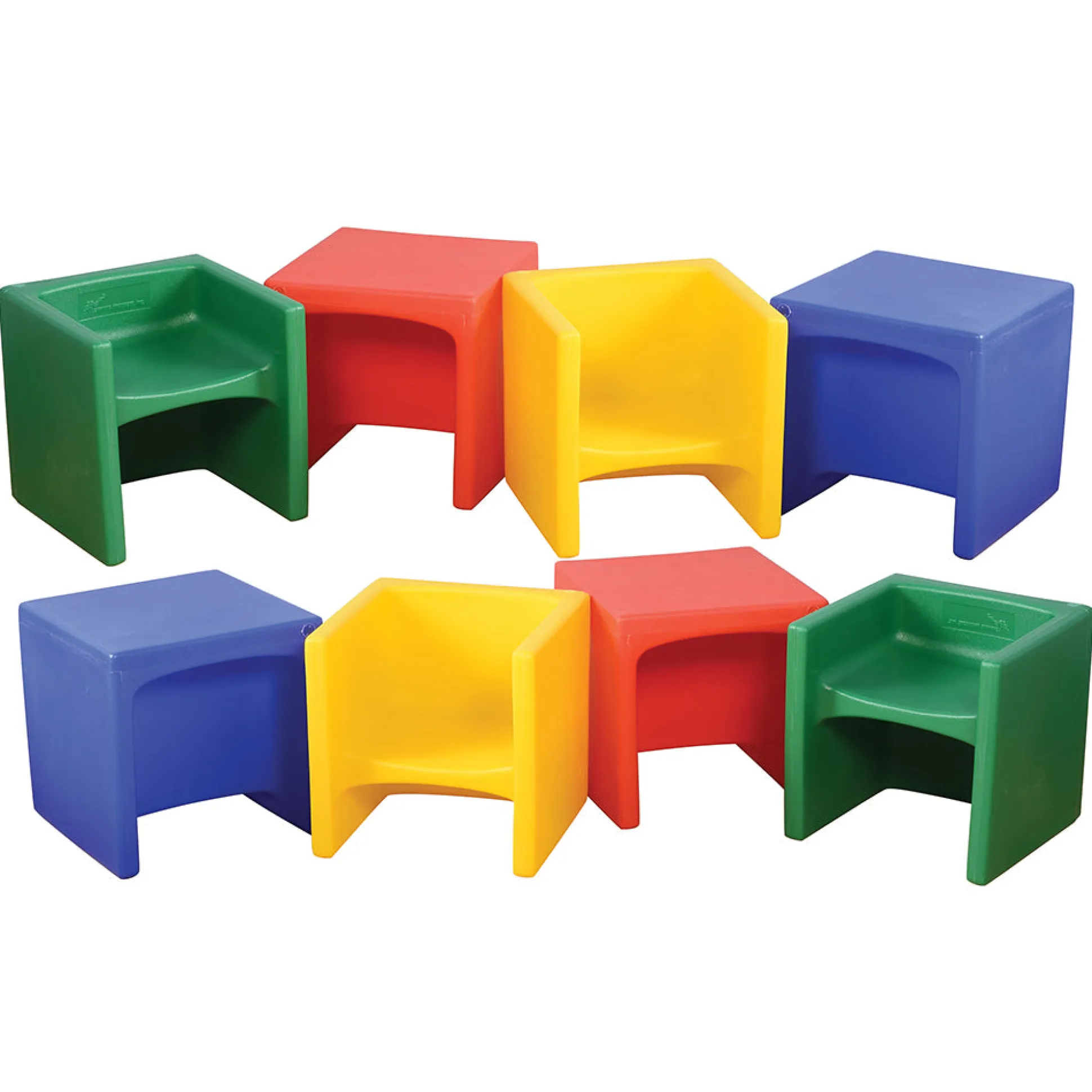 3-in-1 Cube Chairs Set | 8 Pieces