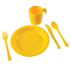Indestructible Play Dishes For 12 | Durable, Dishwasher-Safe 60-Piece Classroom Set