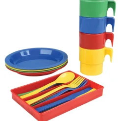 Indestructible Play Dishes | 20-Piece Unbreakable Pretend Dining Set