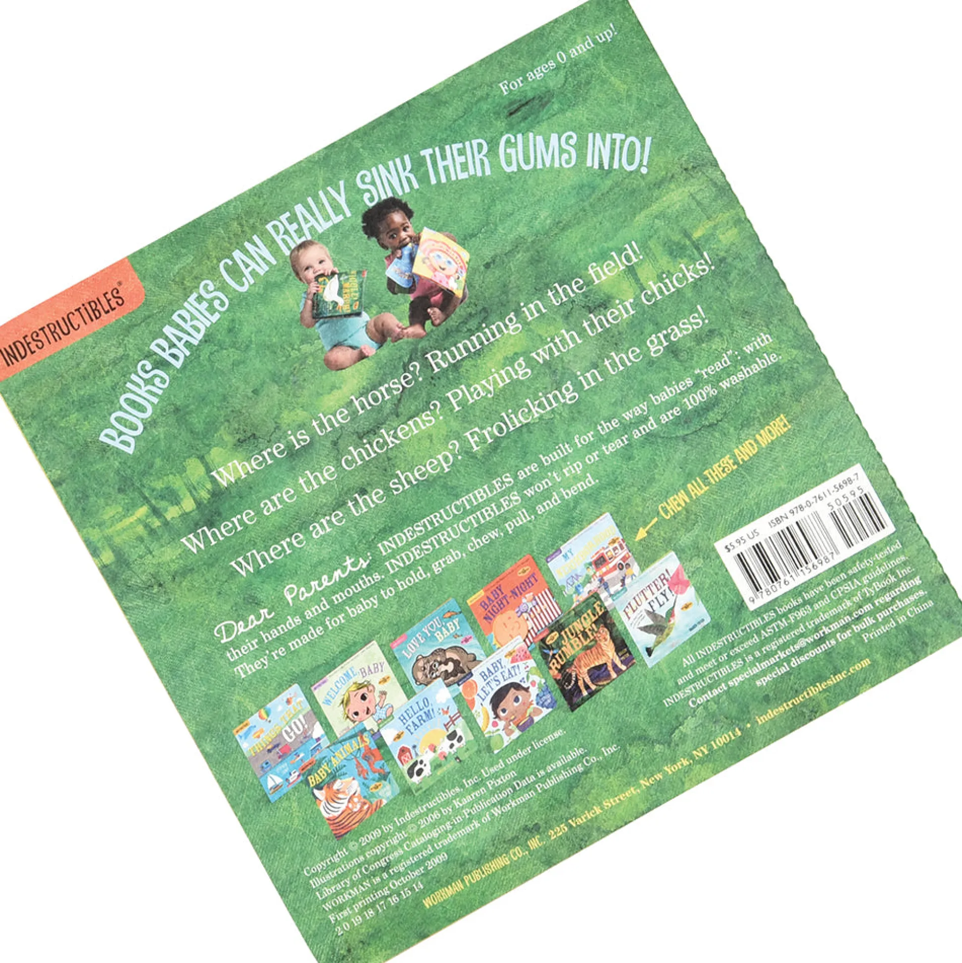 Indestructibles™ Wiggle March Baby Book